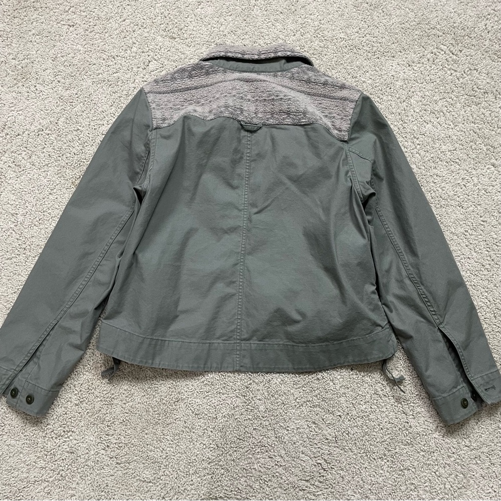 Women's REI COOPERATIVE Light Olive Green TRAILSMITH Canvas HIKING JACKET  XL - Picture 3 of 11